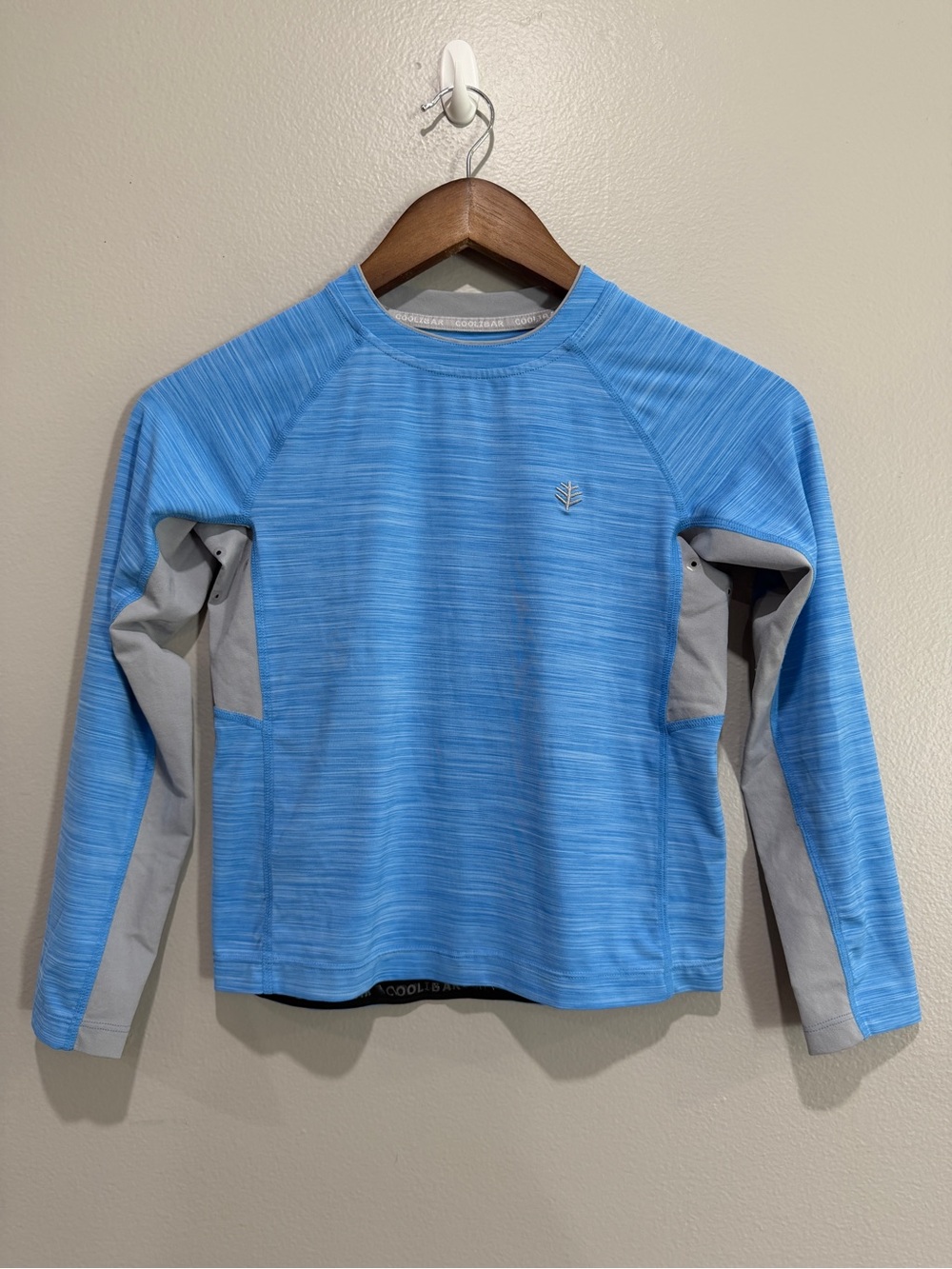Coolibar UPF50+ Boys Blue Rash Guard size M